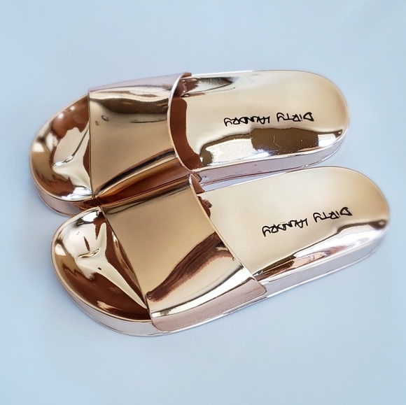 metallic gold slides